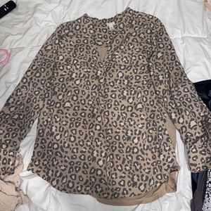 A new day Cheetah print blouse